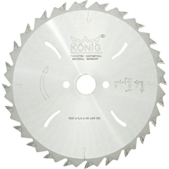 KÖNİG 600X4.4X30 Z56 ELMAS UÇLU ATLAMALI BG DİŞLİ AHŞAP DAİRE TESTERELERİ KÖNİG 600X4.4X30 Z56 ELMAS UÇLU ATLAMALI BG DİŞLİ AHŞAP DAİRE TESTERELERİ